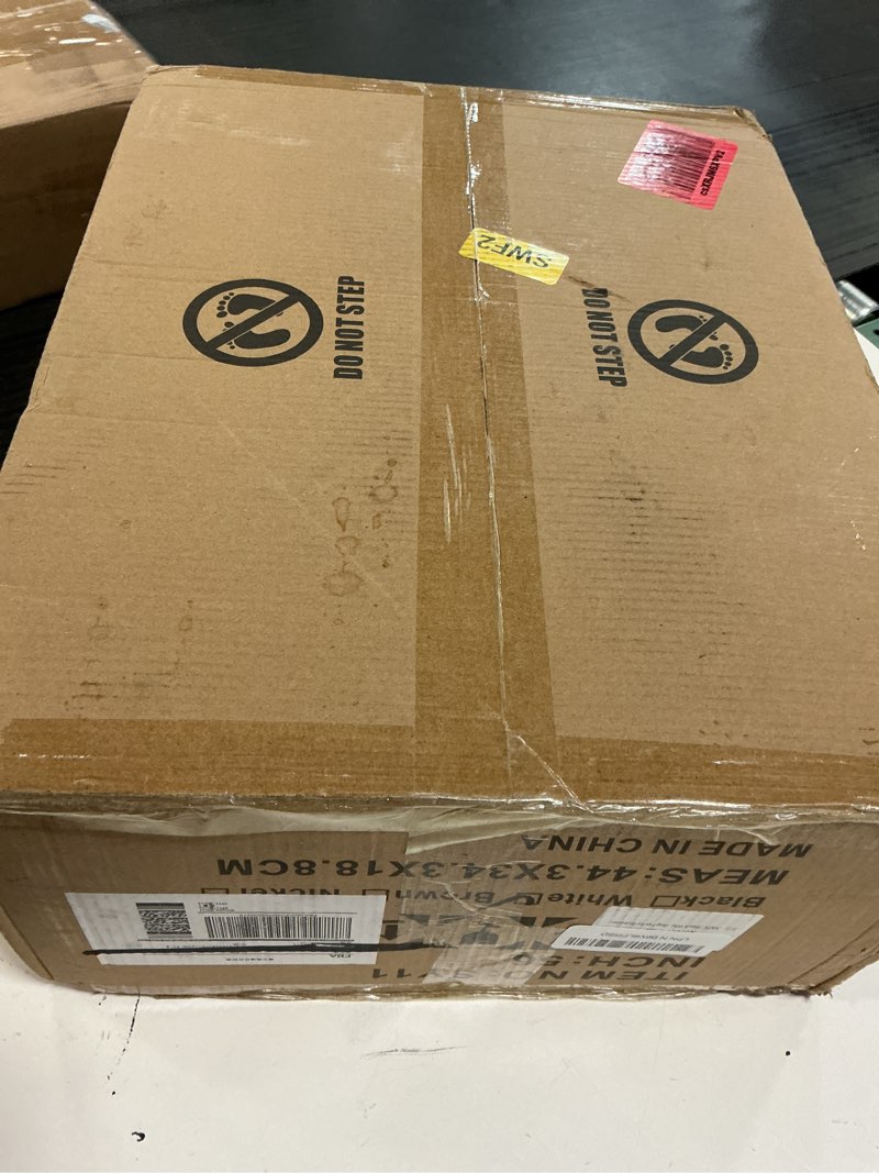 Condition photo showing New/Like New for nkpu 56 inch ceiling fans with lights, modern white ceiling fan with light and remote control, 6 double sided blades, 6 speed reversible motor, dimmable led, silent timing, indoor outdoor patio use 56 inch white