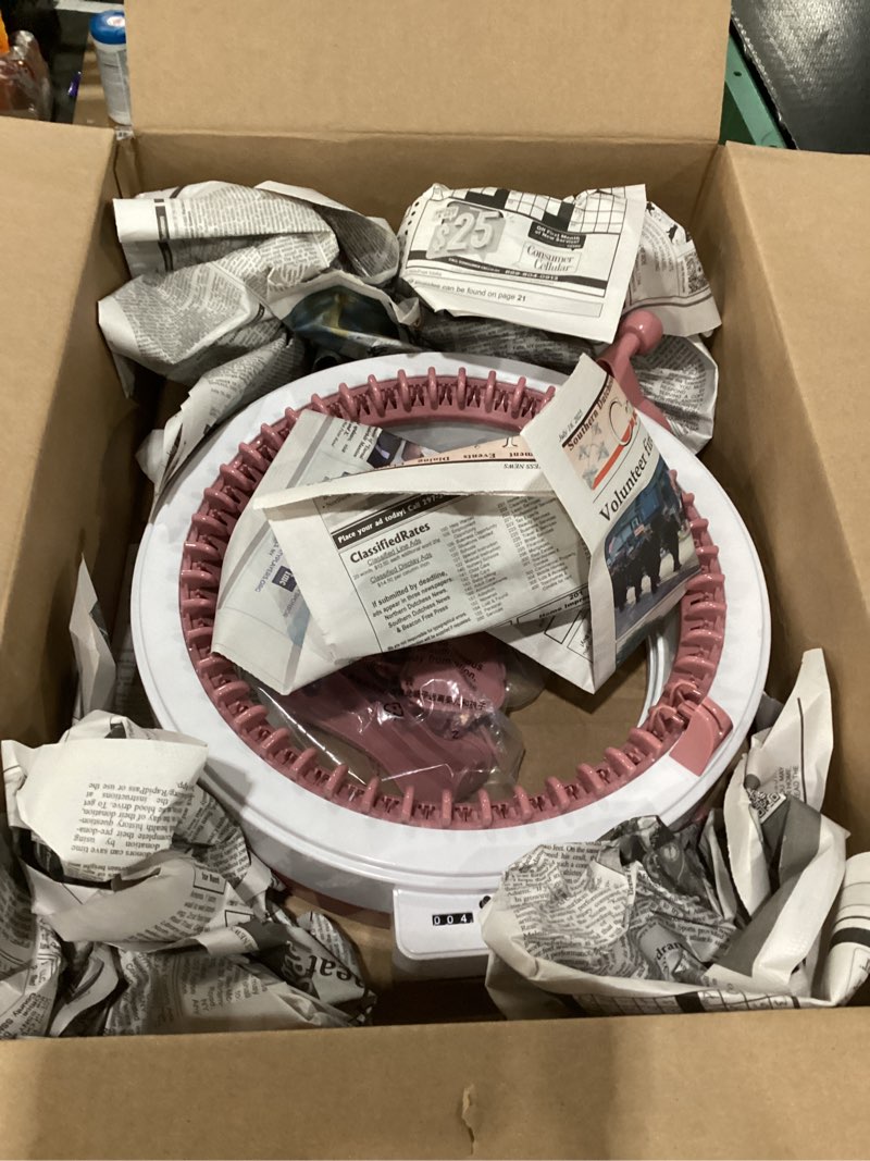 Condition photo showing As Is for SENTRO Knitting Machine 48 Needles, Smart Weaving Loom with Row Counter, DIY Rotating Double Loom for Adults and Kids