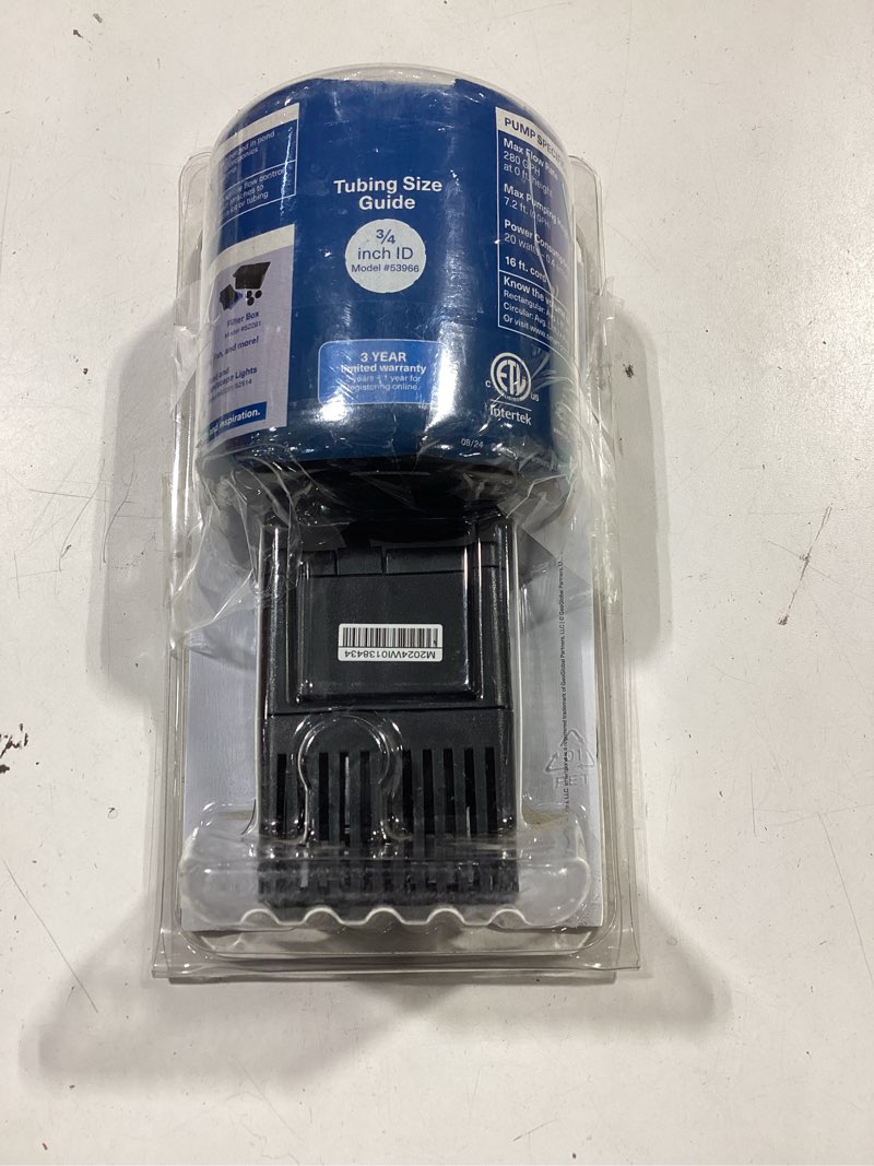 Condition photo showing As Is for smartpond 280-gph submersible corded electric pond pump