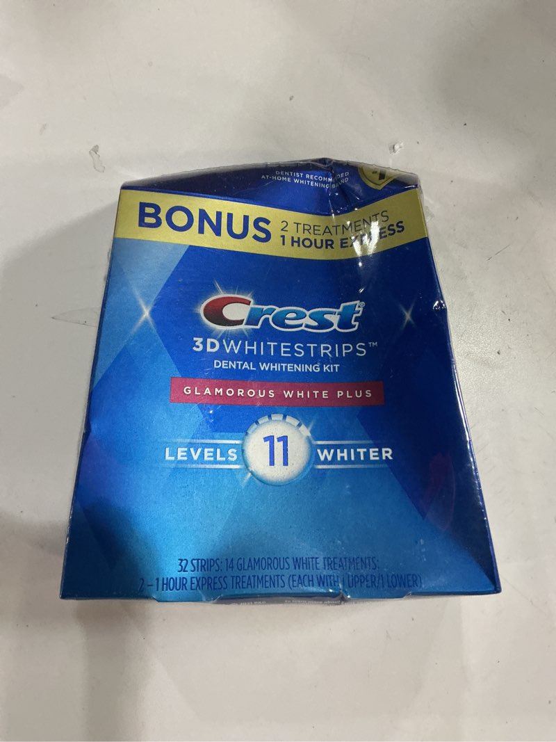 Condition photo showing New/Like New for Crest 3D Whitestrips Glamorous White  Teeth Whitening Kit  16 Treatments