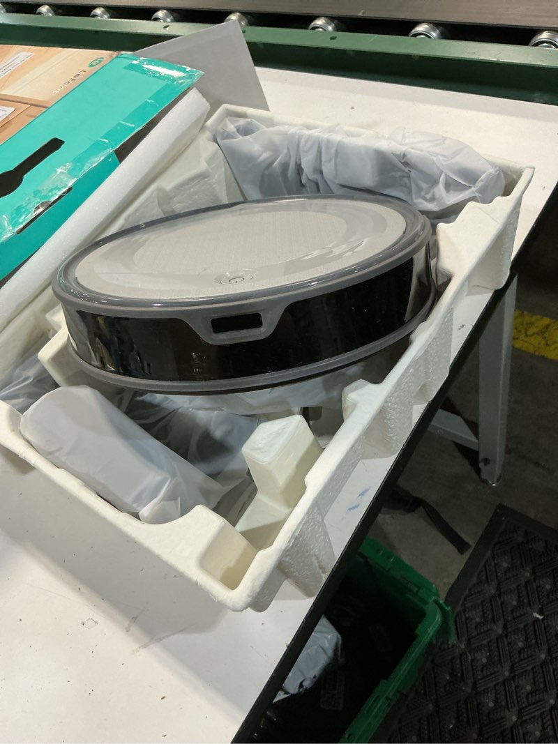 Condition photo showing As Is for lefant m310 ultra robot vacuum and mop, 6000pa suction-slim robotic cleaner with tof lidar navigation, accurate obstacle avoidance, wifi/app/alexa control, 170min runtime, for pet hair and home