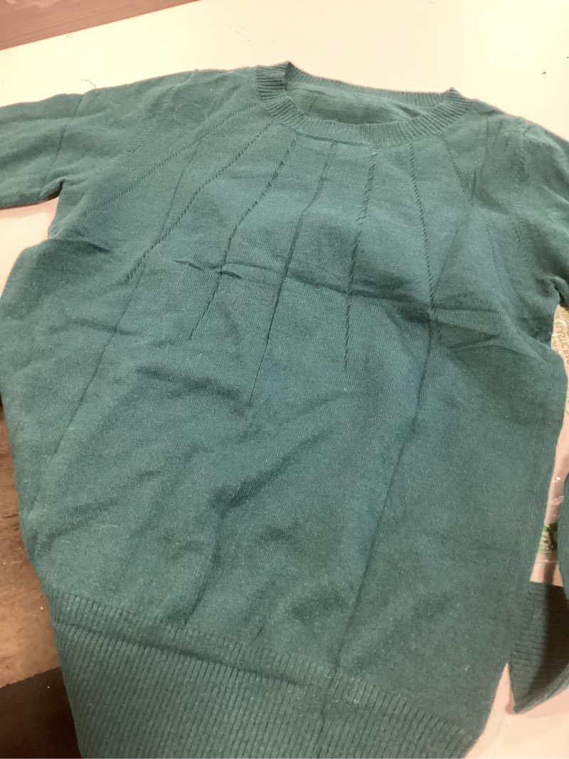 Condition photo showing As Is for SHEWIN Womens Sweaters Casual Crewneck Long Sleeve Shirts Loose Lightweight Knit Pullover Sweater Fa