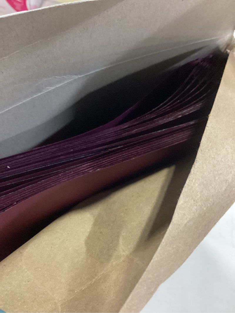 Condition photo showing As Is for Oxford Clear Front Report Cover, 3 Prong, 1/2 inch Capacity, Burgundy, Letter Size, 25 per Box, (53341)