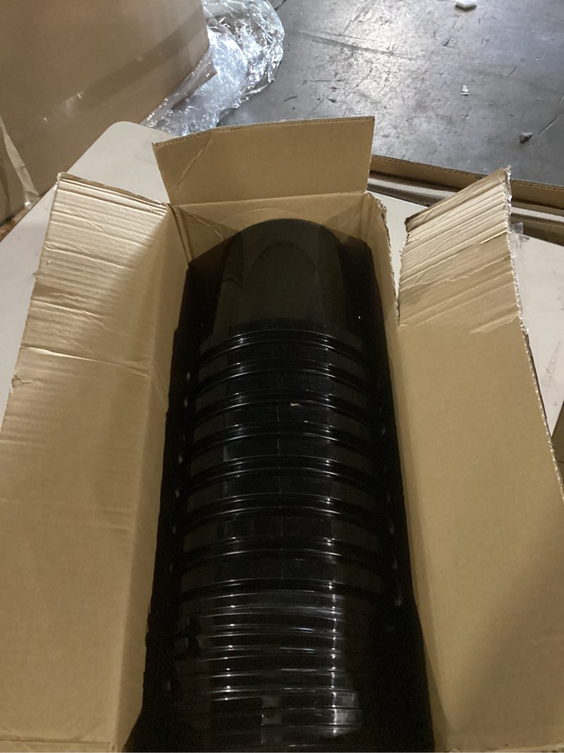 Condition photo showing Good Condition for 0.8 gallon buckets (8-pack) with lids - made of pp plastic - multi-use pail for seed storage, chicken feed, pet food, laundry soap & organizing (black, 4/5 gal) 4/5 gal black