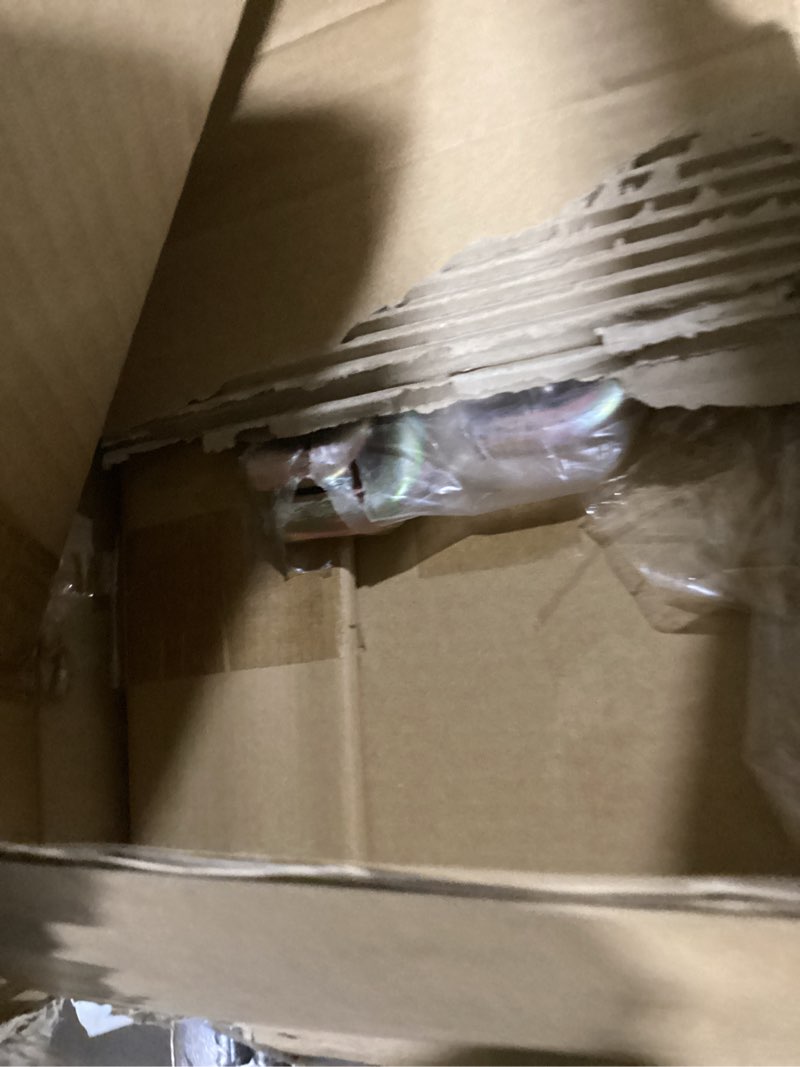 Condition photo showing As Is for silverback basketball yard guard defensive net system rebounder with foldable net and arms into pole, white/black, large