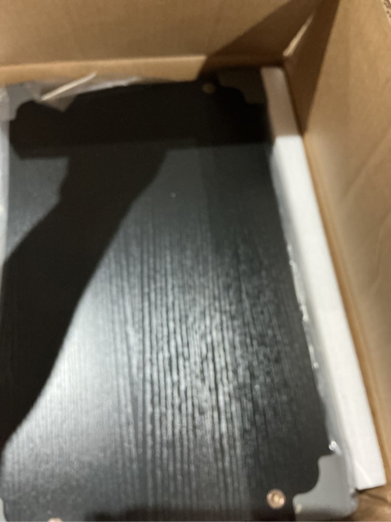Condition photo showing Good Condition for vantic c shaped end table, small side table for couch and recliner, slide under sofa tray desk with storage bag for living room and bedroom, black 1 black