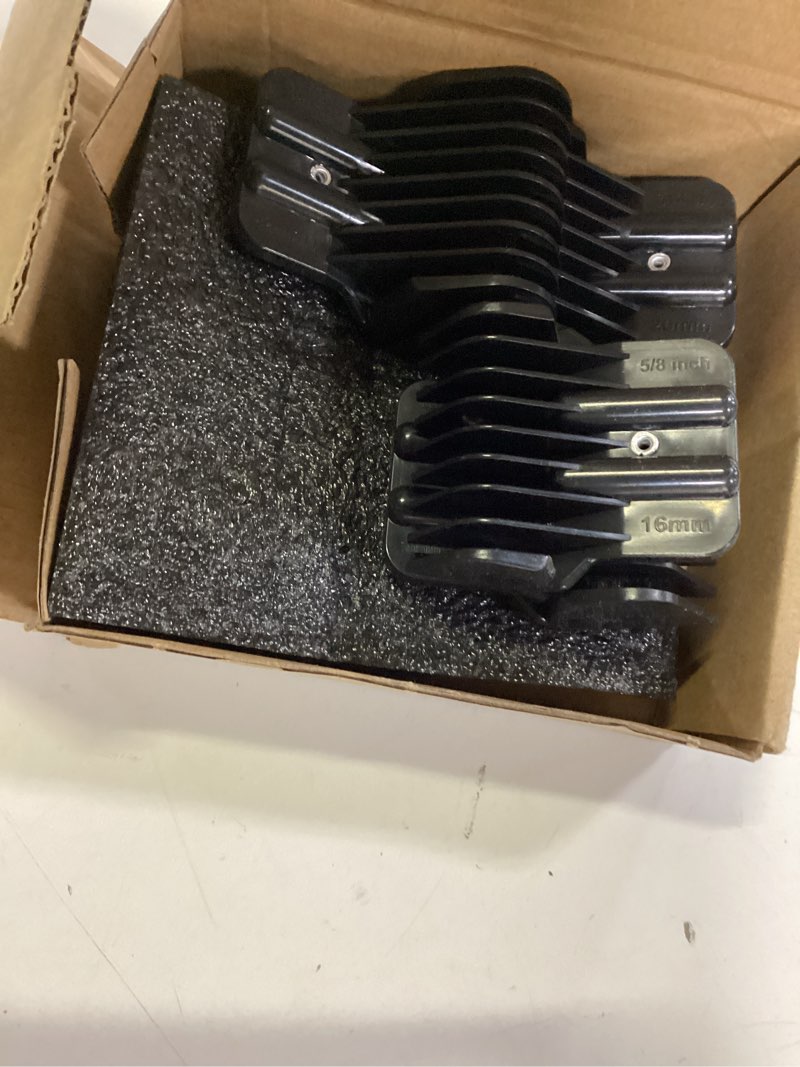 Condition photo showing Good Condition for 8 pack premium trimmer guards fit for babylisspro barberology fx787 & fx726 trimmer, replacement guards with metal spring clip - from 1/32-5/4 inch snap on blade attachment combs set 8 premium trimmer guards