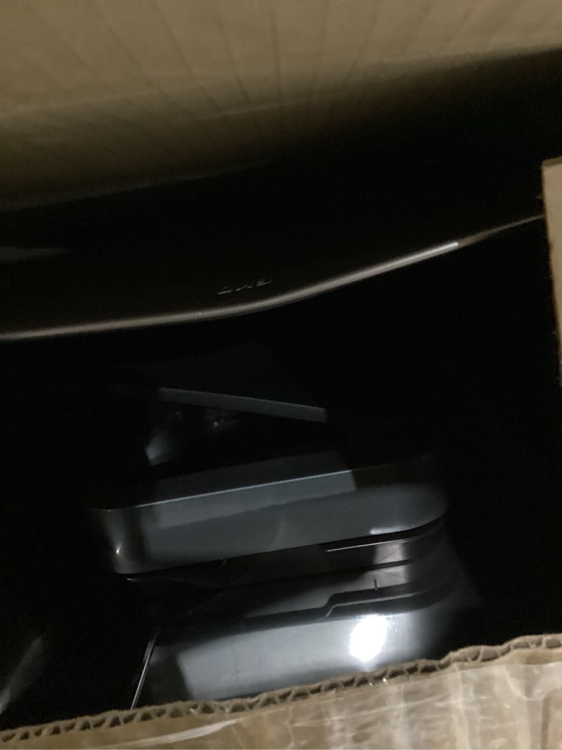 Condition photo showing item condition for EKO Mirage-T 50 Liter / 13.2 Gallon Touchless Rectangular Motion Sensor Trash Can, Brushed Stainless Steel Finish