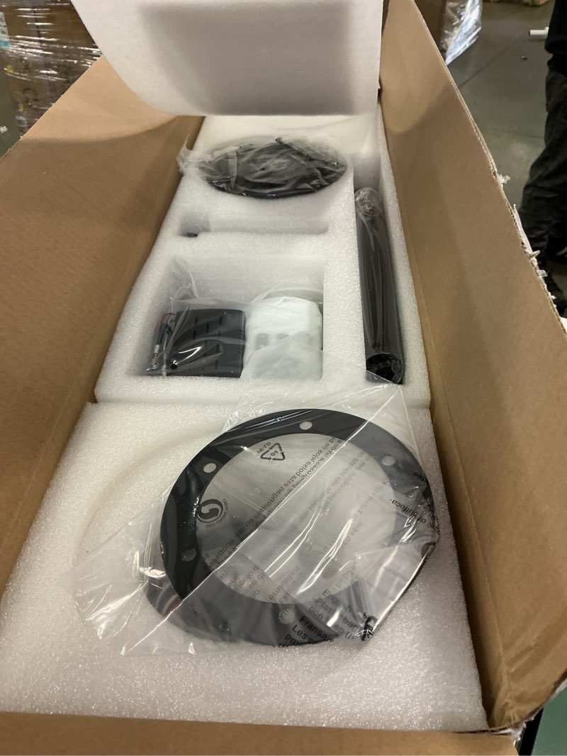 Condition photo showing Good Condition for 52" Wood Ceiling Fans with Lights and Remote Control,Indoor Outdoor 3 Blades Wooden Ceiling Fan for Garage,Patio,Living Rooms,Bedrooms,Offices,Farmhouse(Black+Dark Walnut)