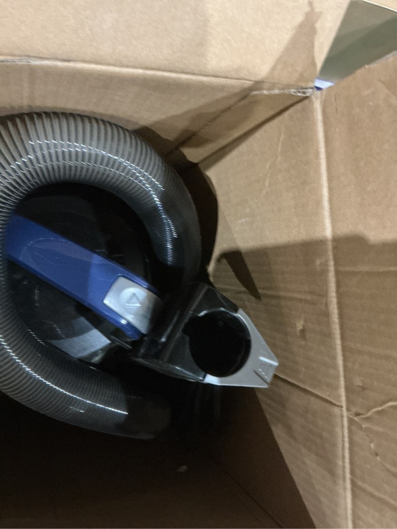 Condition photo showing As Is for eureka upright vacuum cleaner for carpet and hard floor,powerful vacuum with dual cyclone suction,swivel steering,anti-tangle,large dust cup,neu612bl, blue