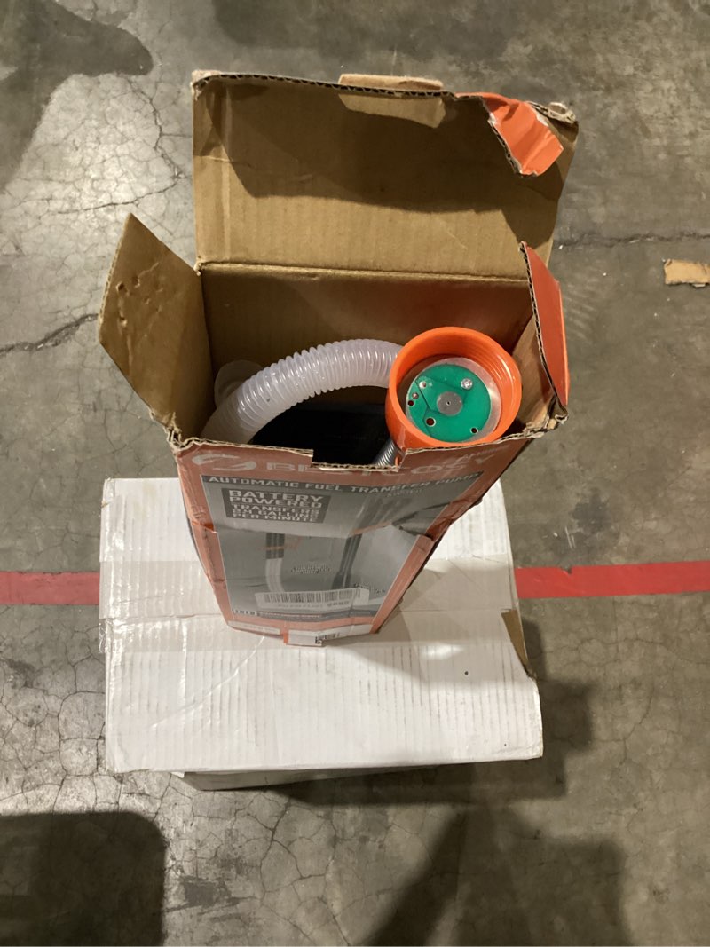 Condition photo showing New/Like New for Portable Transfer Pump Battery Operated Electric Siphon Pump for Gas, Fuel, Diesel, Water Transfer 2.4 GPM Flow Oil Extractor -Easy to Use Hand Fuel Pump, Multi-Use Siphon Fuel Transfer Pump 1 Pack (Standard)