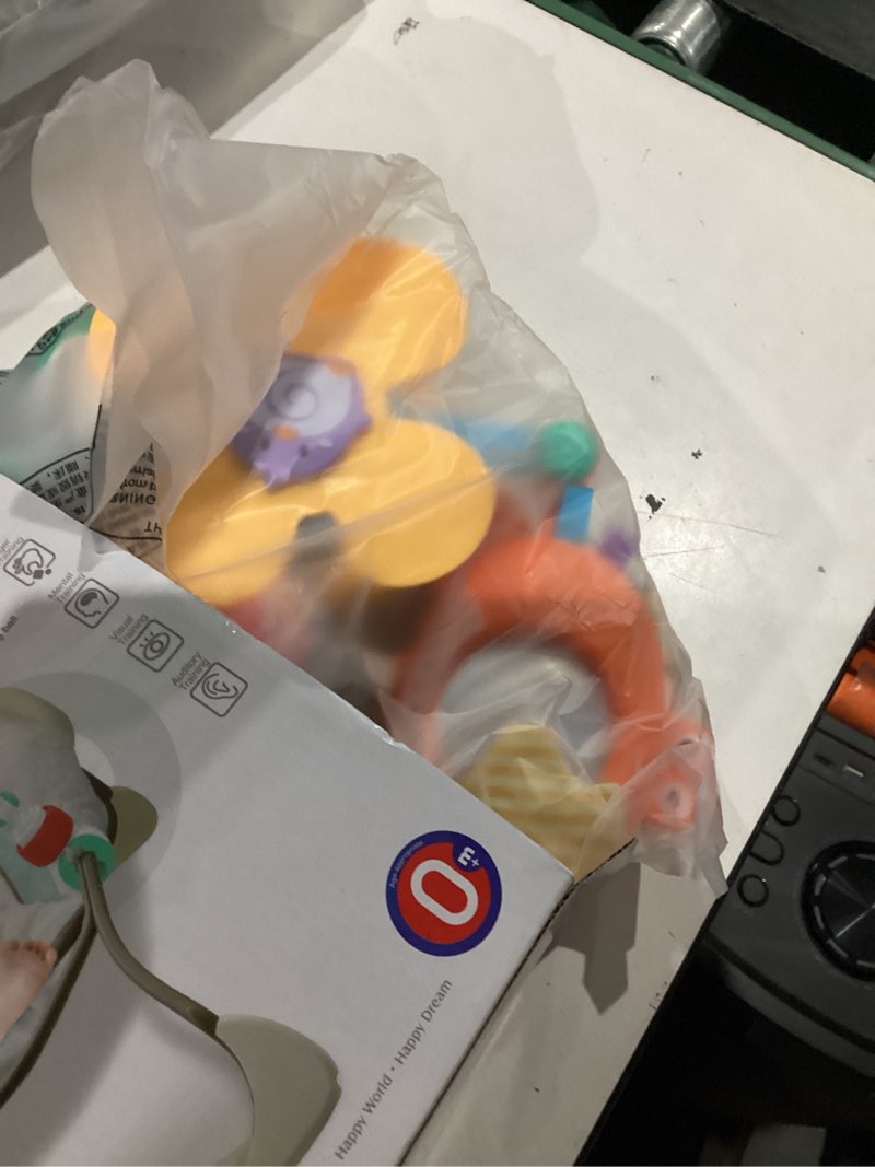 Condition photo showing As Is for Baby Stroller Arch Toy, Car Seat Toys, Adjustable Arch Stroller toy with Hanging Sensory Activity toys,fits on Baby Bouncer, Bassinet, Stroller, Crib and Car Seats for baby infant Boy Girl 0-18 Months Set4