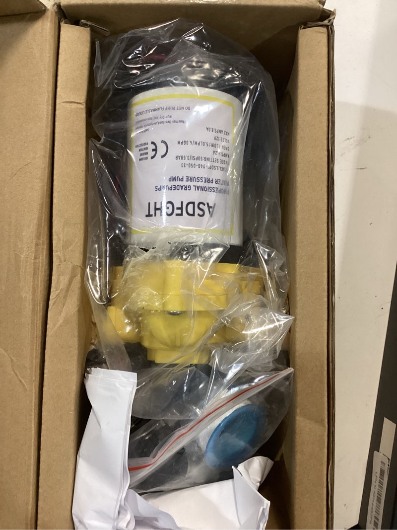 Condition photo showing Good Condition for 33-Series Professional Grade Water Pump - 12V DC Diaphragm Pump, 4.0GPM, 50PSI, Self-Priming, Thermal Overload, CE Certified, for RV, Marine, Garden Irrigation 12V DC 4.0GPM 50PSI