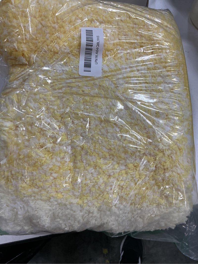 Condition photo showing Good Condition for olanly bathroom runner rugs 47x17, extra soft absorbent microfiber bath rugs, rubber backing, quick dry, machine washable bath mats for bathroom floor, tub and shower, home decor accessories, yellow 47" x 17" yellow