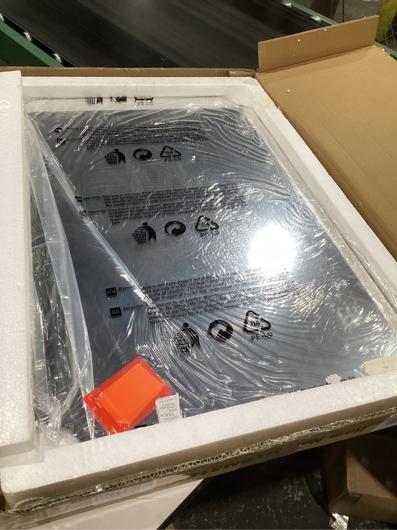 Condition photo showing Good Condition for Bathroom Mirrors for Over Sink, Frameless Mirrors for Wall, 20x28 Inch Beveled Bathroom Mirror, Bathroom Vanity Mirror for Bedroom Living Room Entryway Home Decor Rectangular 28"L x 20"W