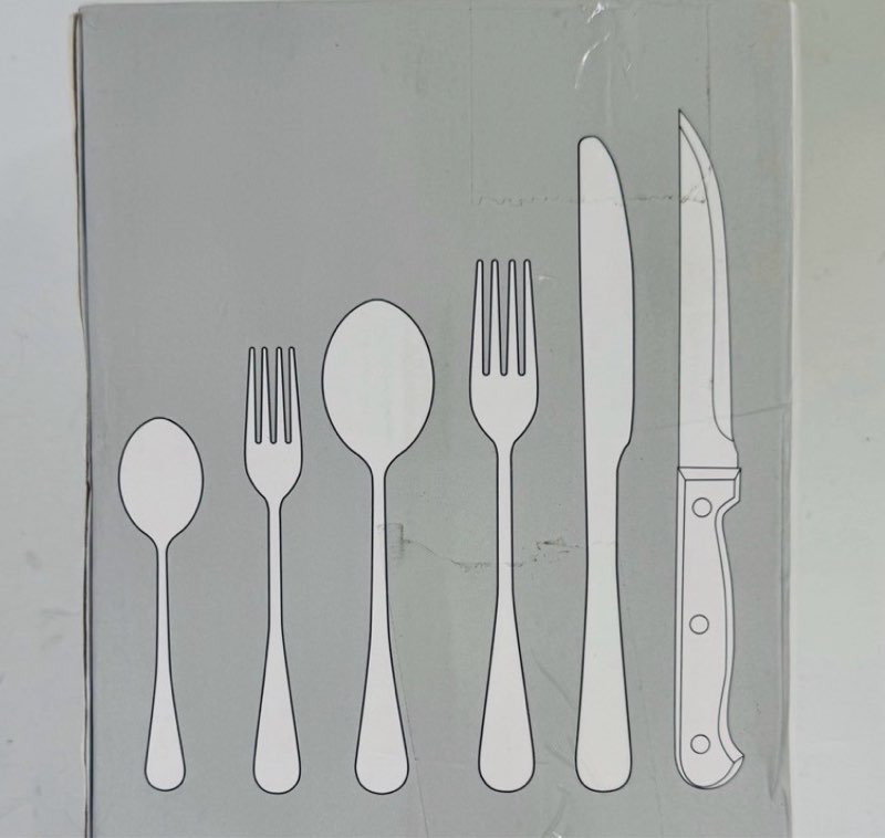 kingstone 24-piece stainless steel flatware set