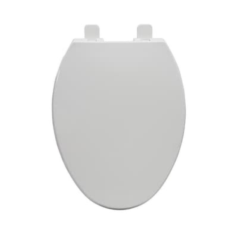project source plastic white elongated soft close toilet seat