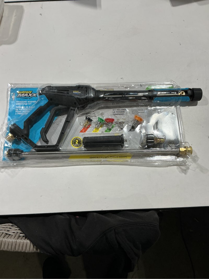 Condition photo showing Good Condition for surfacemaxx pro 4500-psi plastic pressure washer spray gun kit