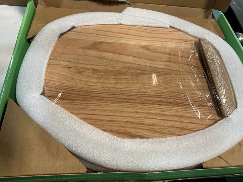 Condition photo showing New/Like New for Toilet Seat, Oak Wood, Solid Wood, High Gloss Finish, PIKLiDS (Round)