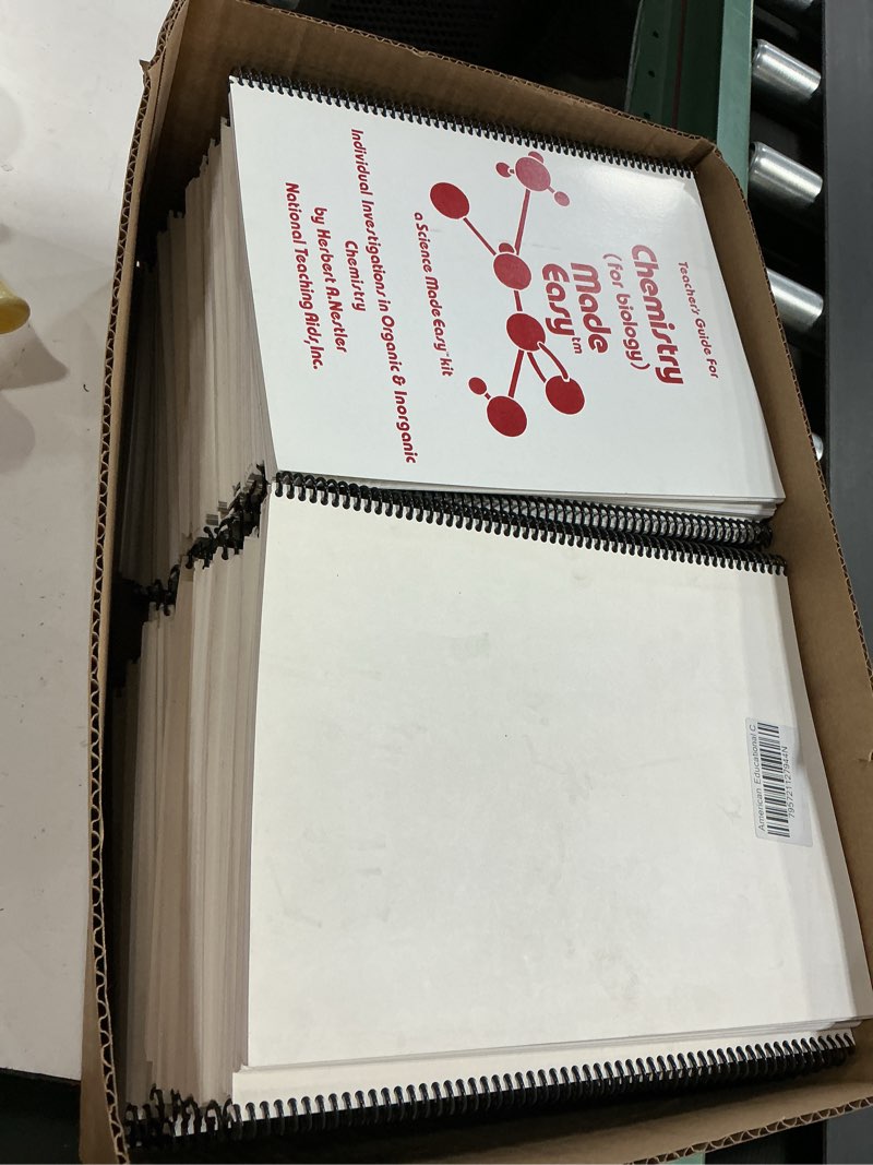 Condition photo showing New/Like New for 46 pcs american educational chemistry made easy teacher's guide t-6078g