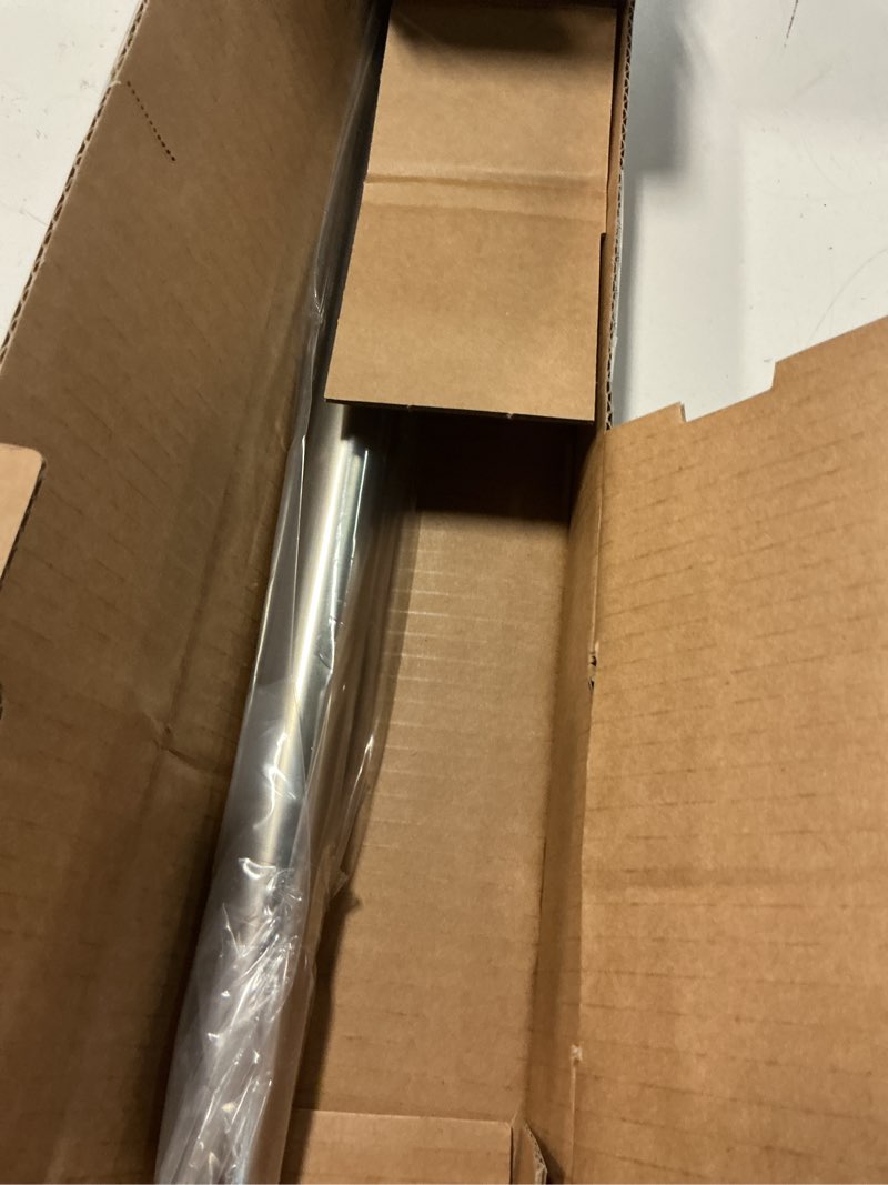 Condition photo showing Good Condition for ivilon drapery window curtain rod - knob design, 1 inch rod, 28 to 48 inch. satin nickel 28" to 48" satin nickel