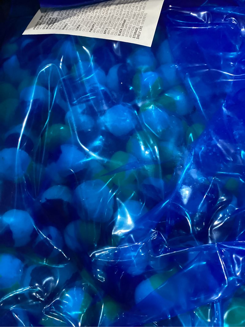 Condition photo showing New/Like New for freeze dried rainbow 2 lbs candy crunchy fruity candy snack light crispy colorful sweet treat for parties, movie nights, gift bags, candy bowls and sharing