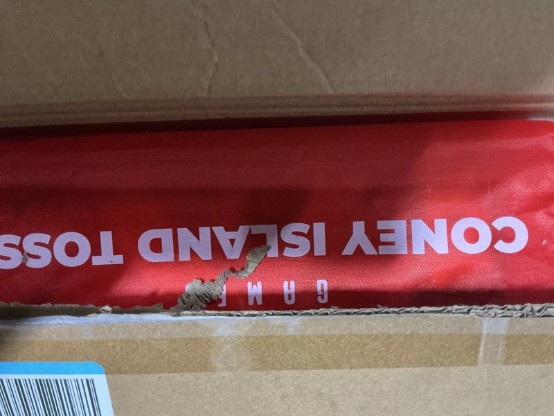 Condition photo showing Good Condition for SWOOC Games - Coney Island Toss™ - Arcade Style Cornhole Board Set w/Carrying Case & 15+ Games - Corn Hole Games for Adults - Kids Bean Bag Toss Game - Kids Cornhole Set w/Bags - Outdoor Yard Games