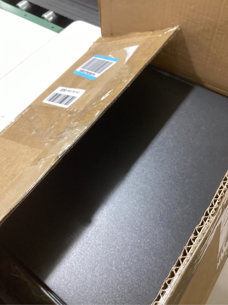 Condition photo showing Good Condition for Kitchen Storage Cart, Kitchen Basket, 5-Tier Utility Organizer with Baskets and Wood Top, Rolling Snack Cart with Wheels, Metal Black