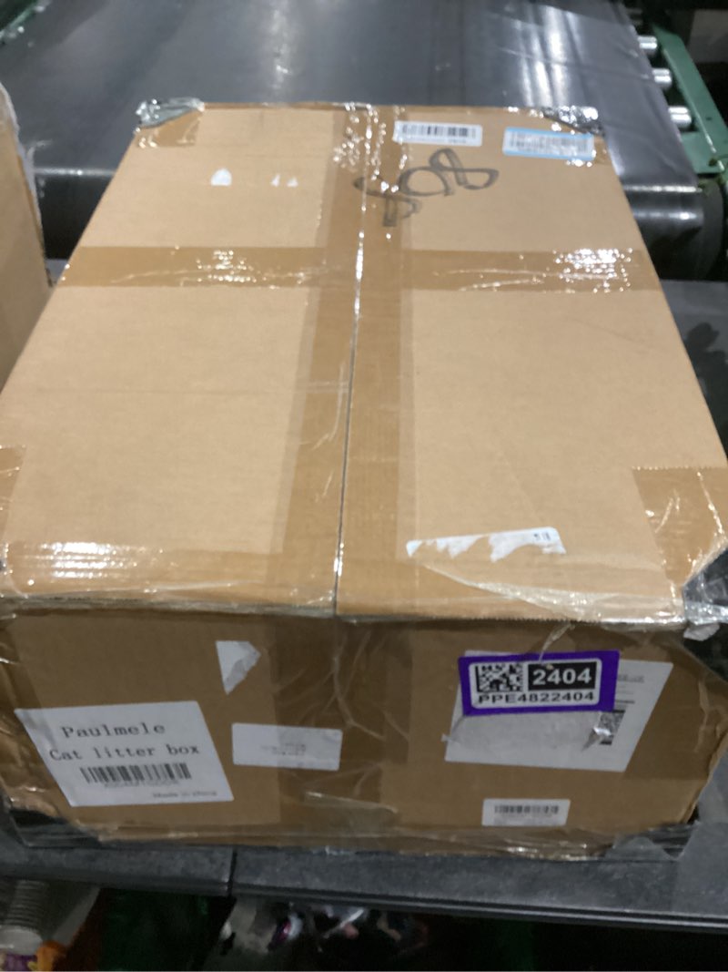 Condition photo showing New/Like New for XXL All Stainless Steel Sifting Litter Box with Lid,Sifting Cat Litter Box for Wood Pine Pellets,High Sides Sifter Litter Pan System,Odor Control,Easy to Clean,with Liners and Scoop XXL:23.6''L×15.7''W×14''H