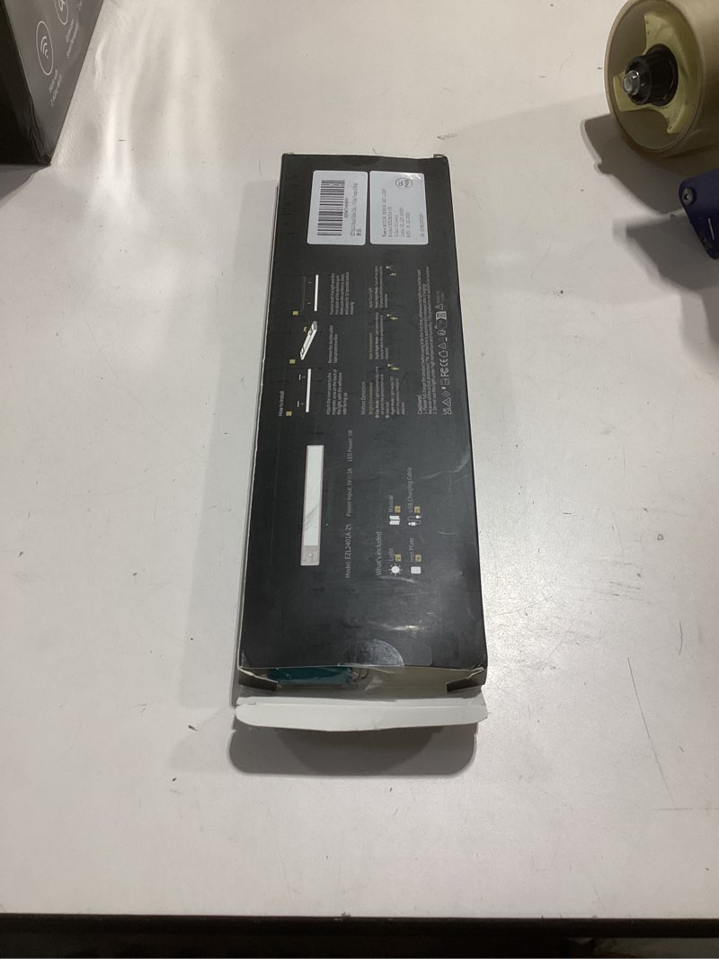 Condition photo showing New/Like New for ezvalo 10inch under cabinet lighting, 2500mah rechargeable motion sensor lights indoor with 3 color temps, 2 pack magnetic closet light, 80 led dimmable under counter lights for kitchen, shelf, stair 10 inch silver