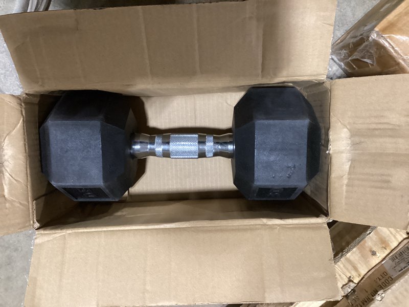 Condition photo showing Good Condition for cap barbell coated dumbbell weight | chrome handle 30 lb - single
