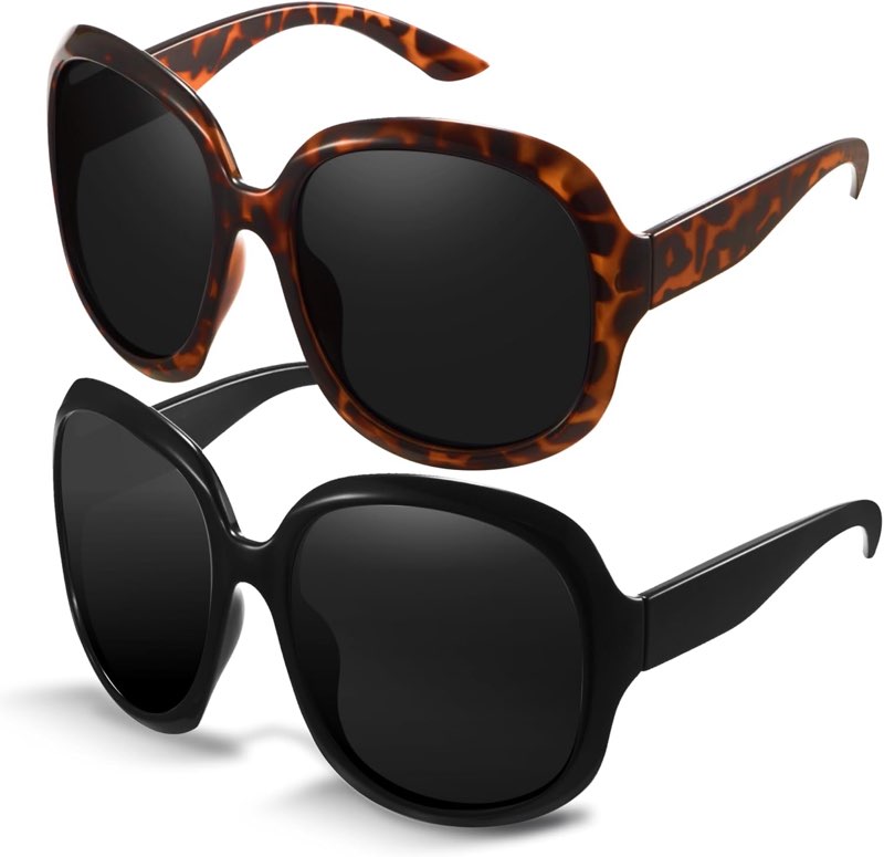 (3PCS) Livho Polarized Aviator Sunglasses- Unisex-Retro-Oversized-UVProtection NEW