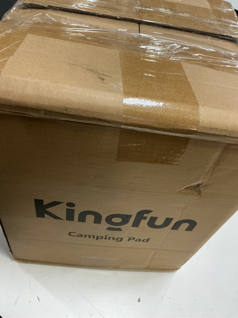 Condition photo showing As Is for Kingfun 3 Inch CertiPUR-US Memory Foam Camping Mattress, Waterproof Roll up Sleeping Pad for Adults, Comfortable Thick Floor Sleeping Mats for Car Truck Tent with Removable Travel Bag