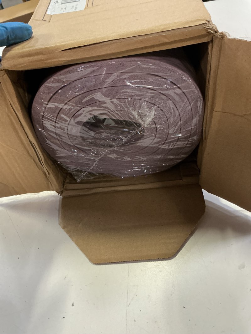 Condition photo showing New/Like New for retrospec solana yoga mat thick 1/2in non-slip workout mat with nylon strap - 72x24in exercise mat for pilates, stretching & fitness - bpa free, easy clean violet haze 1/2 inch