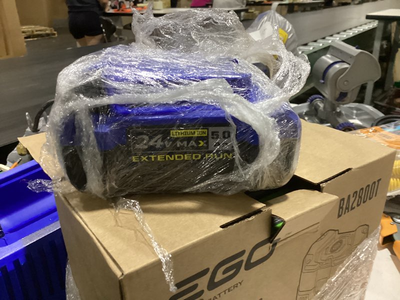 Condition photo showing As Is for kobalt 24 -volt, 5 ah 1 -pack lithium ion (li-ion) battery