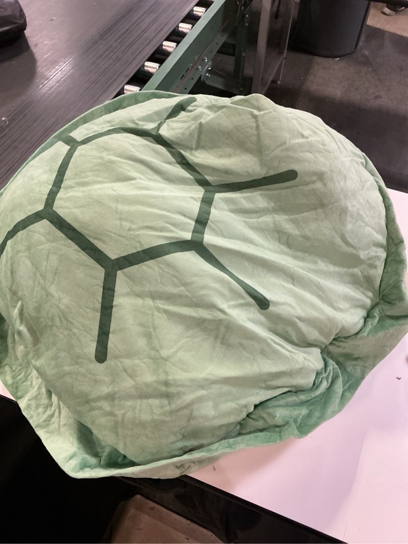 Condition photo showing As Is for Wearable Turtle Shell Pillow Adult-51in Giant Turtle Costume Funny Dress Up Turtle Plush,Big Turtle Body Pillow Christmas Birthday Gifts for Adlut Girls (51in, Green) 51in Green