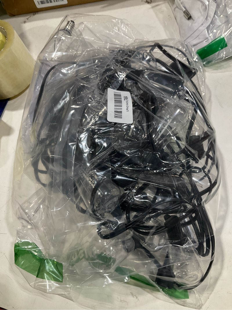 Condition photo showing Good Condition for brightever dimmable outdoor string lights with remote, 3 colors in 1 led patio light for outside with 25+1 st38 edison bulbs, 50ft 3 modes gazebo lighting waterproof for camping, 2700k/4000k/5000k black wire 50ft-3cct