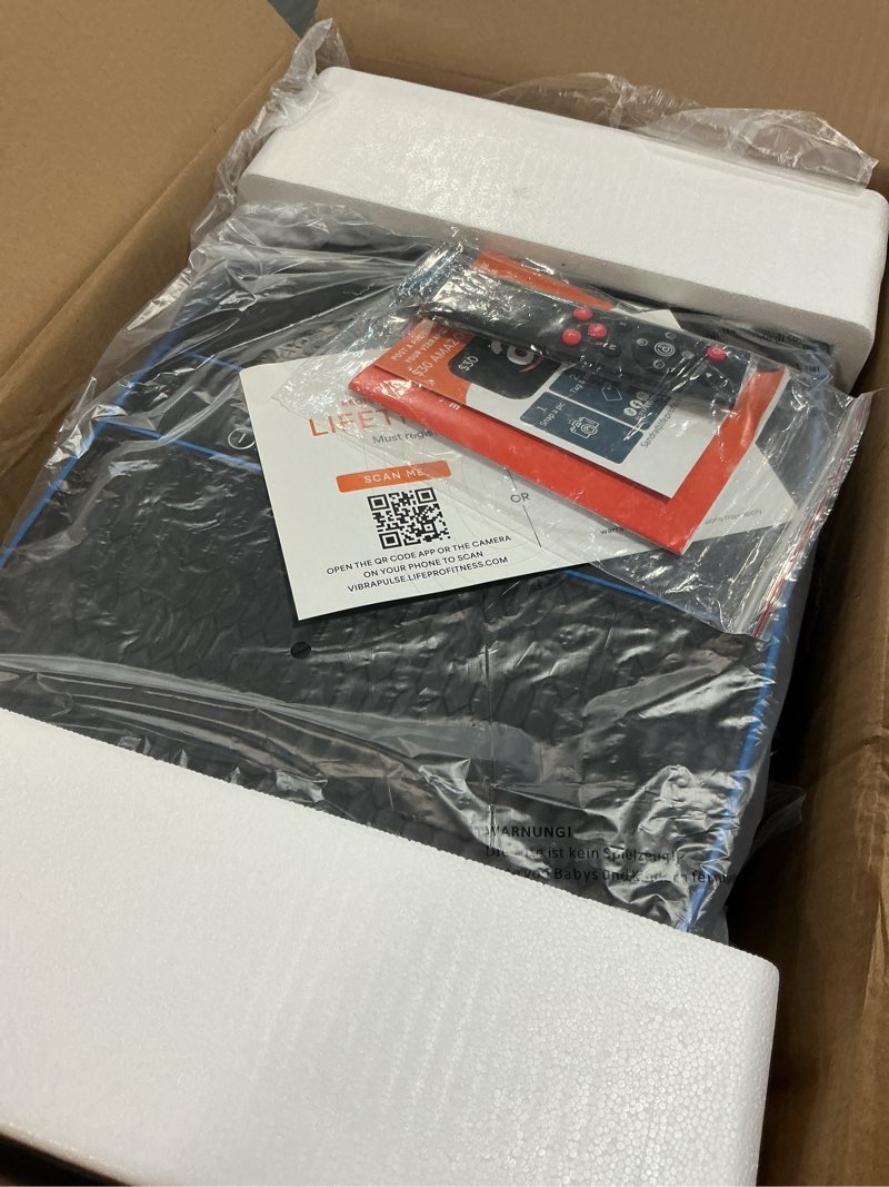 Condition photo showing Good Condition for lifepro waver vibration plate exercise machine for lymphatic drainage, muscle activation, full-body workout vibrating platform with loop bands, fitness equipment for strength toning & fat loss black