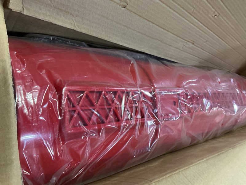 Condition photo showing New/Like New for 38 Inch Snow Shovel for Driveway, Brewin SnowPro Bi-Direction Heavy Duty Snow Pusher with Wheels and Angled Blade for Efficient Snow Removal, Back Saver Snow Plow for Doorway Sidewalk