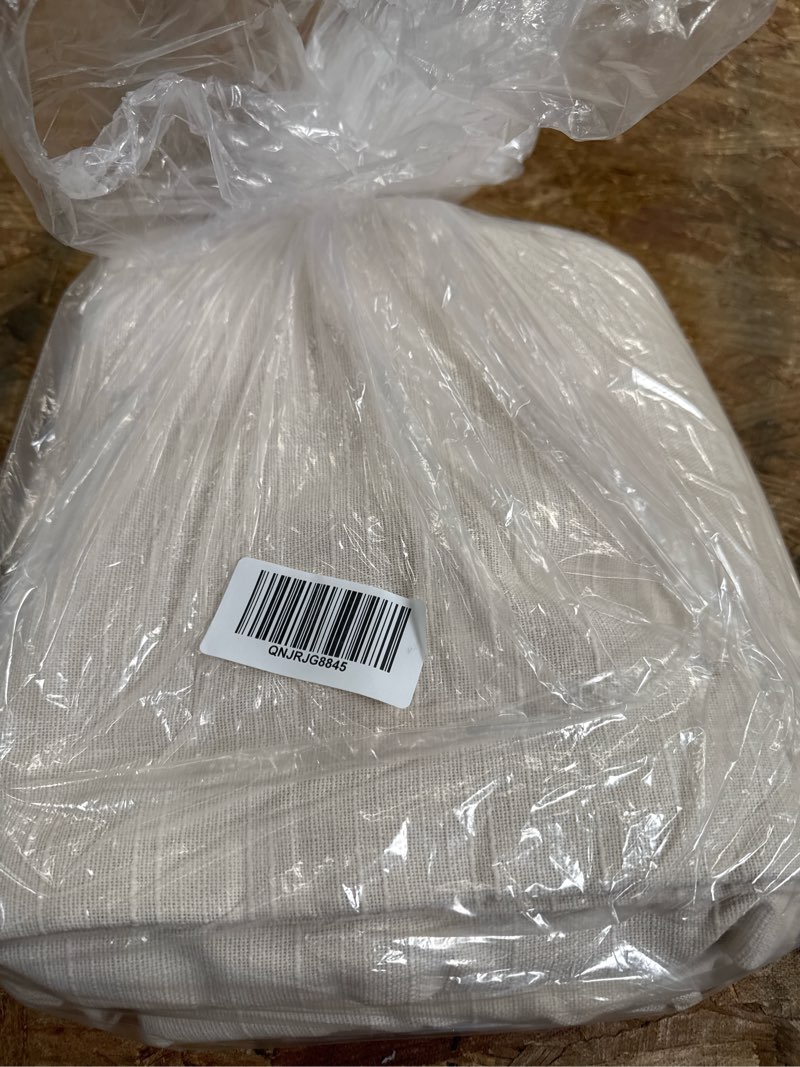 Condition photo showing Good Condition for cotton slub room darkening curtain, 48x96, natural