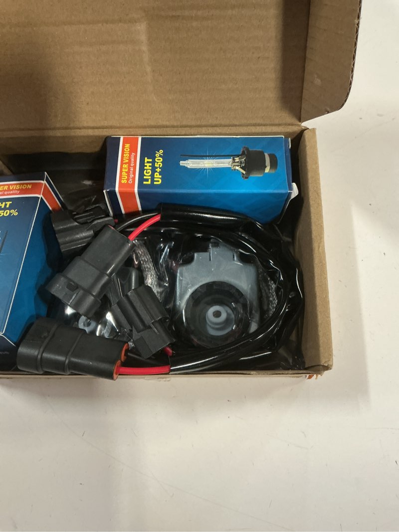 Condition photo showing New/Like New for 2 packs hid headlight ballast w/igniter & d2s bulb for infiniti ex35 ex37 fx35 fx37 fx45 fx50 g35 g37 jx35 q50 q60 q70 qx56 qx60 qx70 qx80 28474-89904,28474-8991a xenon ballast control module