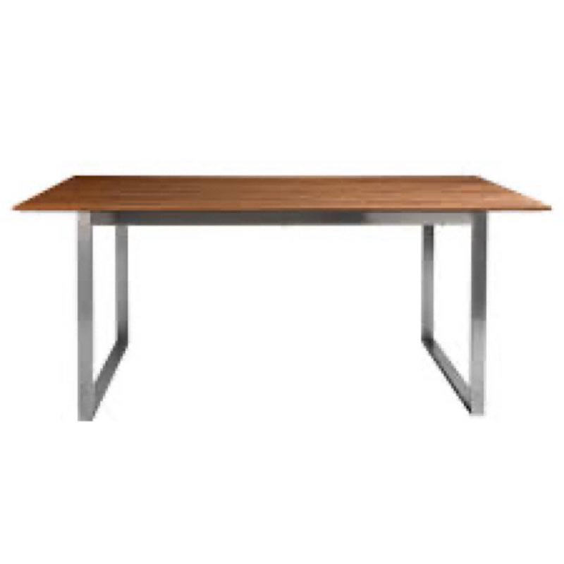 Alvardo Steel Dining Table black