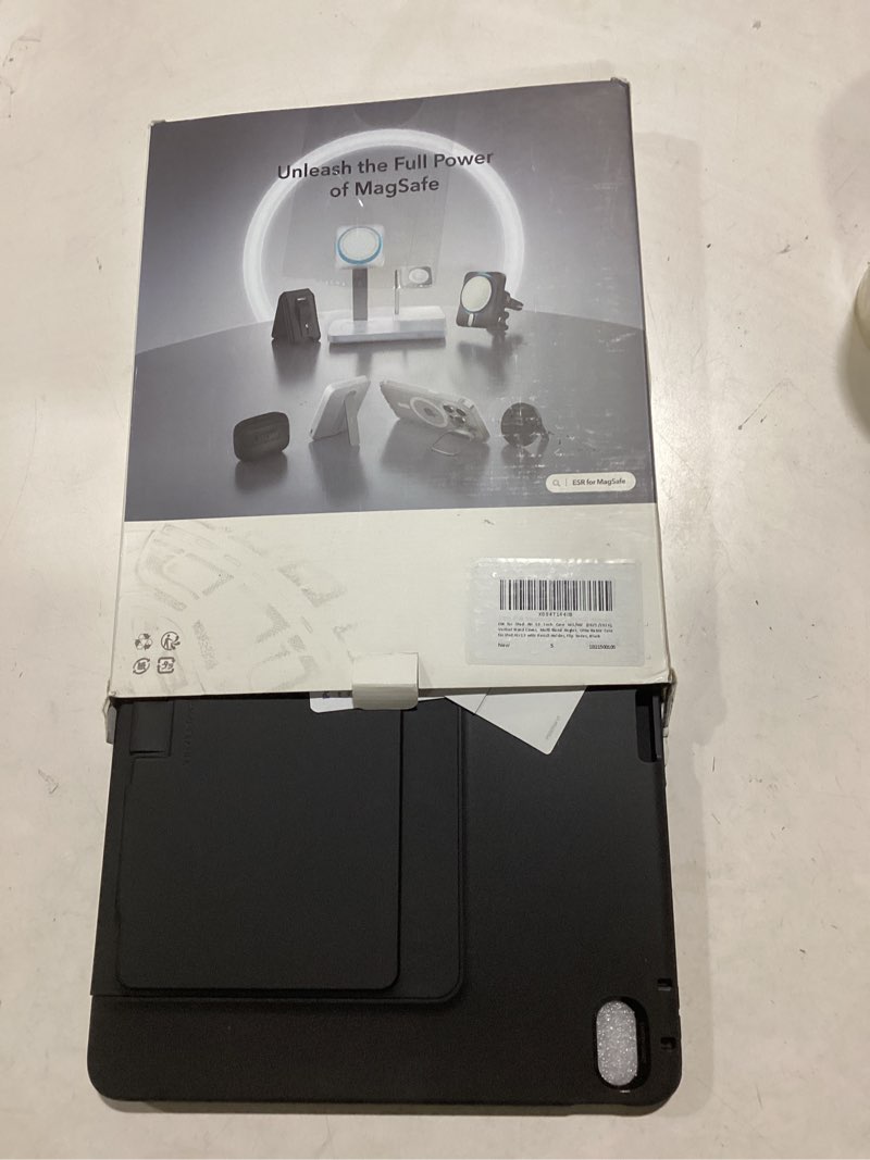 Condition photo showing New/Like New for ESR for iPad Air 13 Inch Case M3/M2 (2025/2024), Vertical Stand Cover, Multi Stand Angles, Ultra-Stable Case with Pencil Holder, Flip Series, Black Air 13" M3/M2(2025/2024) Black