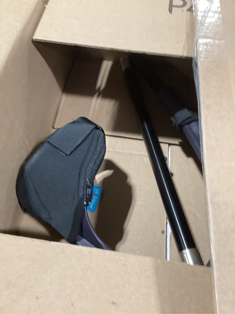 Condition photo showing As Is for crutches for adults, crutches for walking, have adjustable forearm crutch pads, folding forearm crutches, with four corner base prevent slipping , suitable for old people, lame people (black) update black n