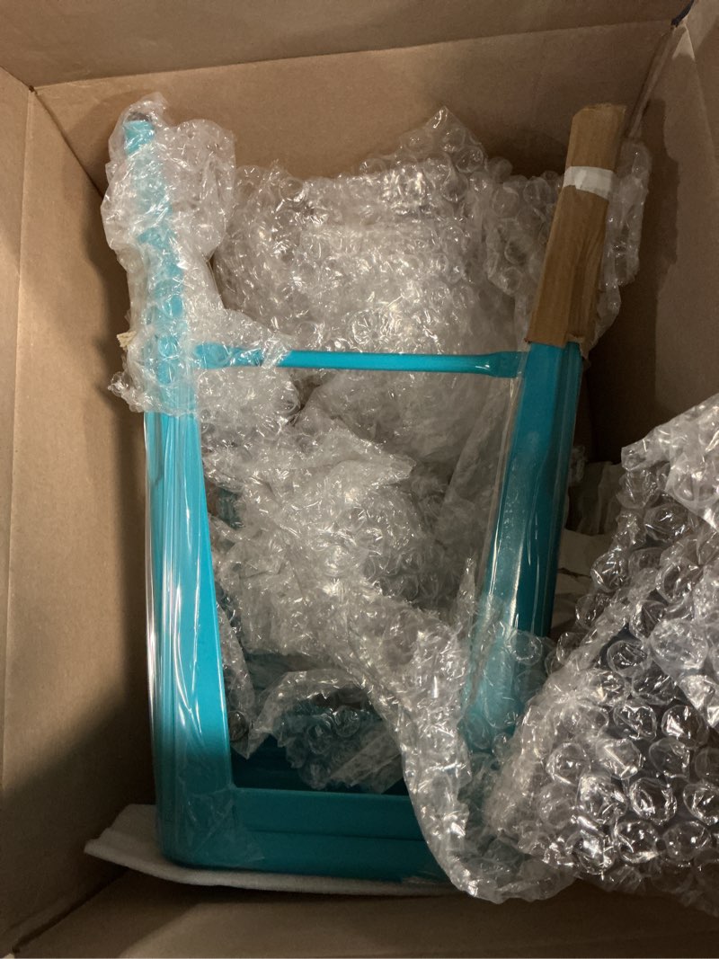 Condition photo showing New/Like New for flash furniture kai commercial grade 24" high backless crystal teal-blue indoor-outdoor counter height stool crystal teal-blue pack of 1 indoor-outdoor