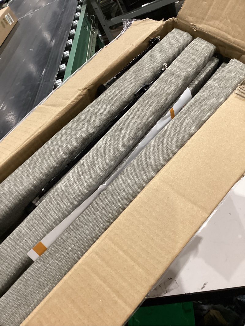 Condition photo showing Good Condition for 3-step wide dog stairs with hidden storage 18" h, non-slip dog steps for high bed couch window car, jiont-friendly pet stairs ramp for small/medium/large old dogs cats up to 200lbs, grey