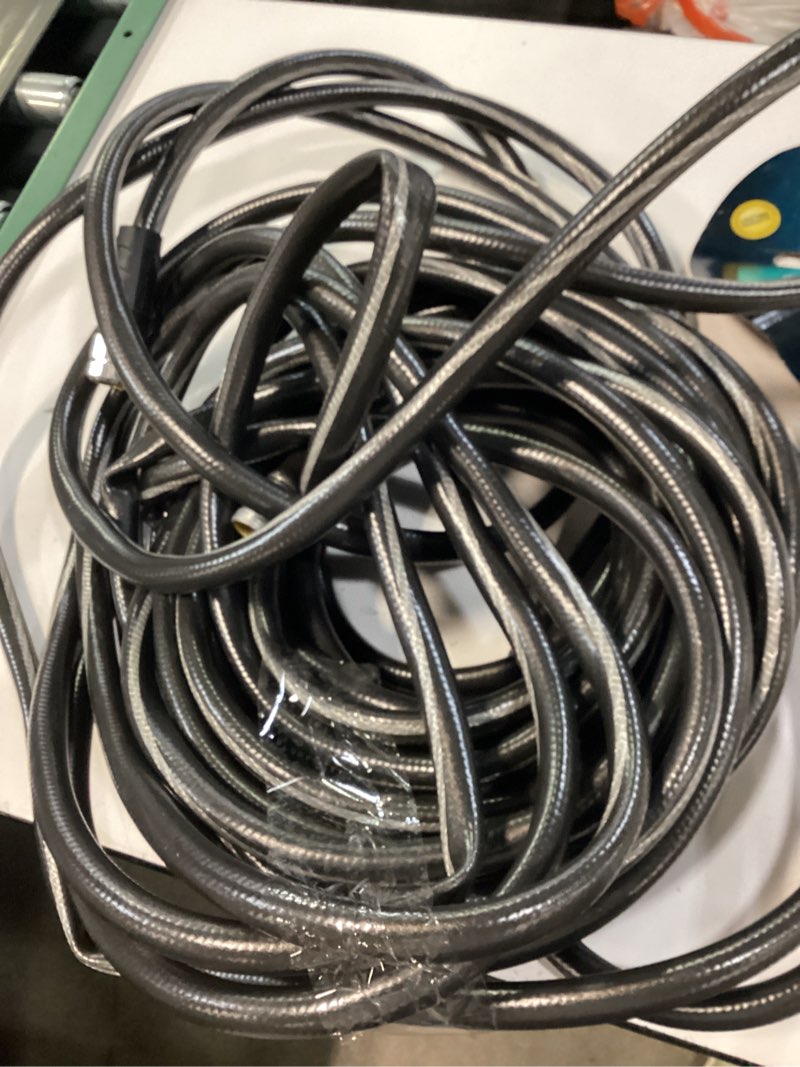 Condition photo showing Good Condition for neverkink teknor apex 5/8-in x 100-ft heavy-duty kink free vinyl gray coiled hose