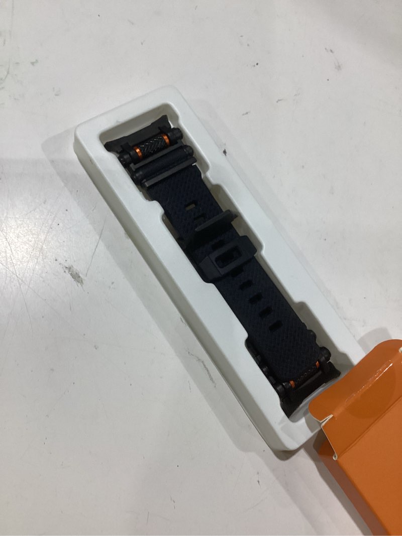 Condition photo showing Good Condition for tauri designed for samsung galaxy watch ultra bands 47mm (2025/2024) [durable liquid silicone strap + stainless steel metal connector] military rugged band for galaxy watch 7/8 ultra men women, black silicone-black 47mm