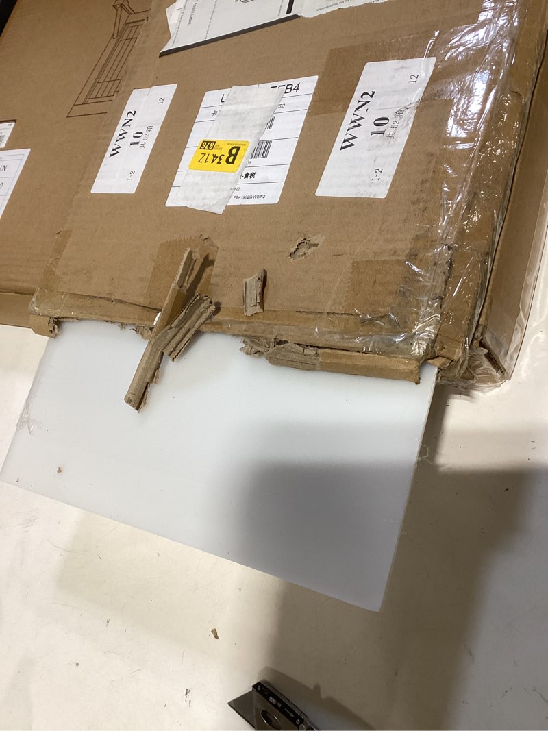 Condition photo showing Good Condition for 1 pcs white hdpe sheet 1/4" thick, 12" x 36" hdpe plastic sheet polyethylene board flexible solid plastic block for diy projects crafts machining home 12 x 36 inch white 1