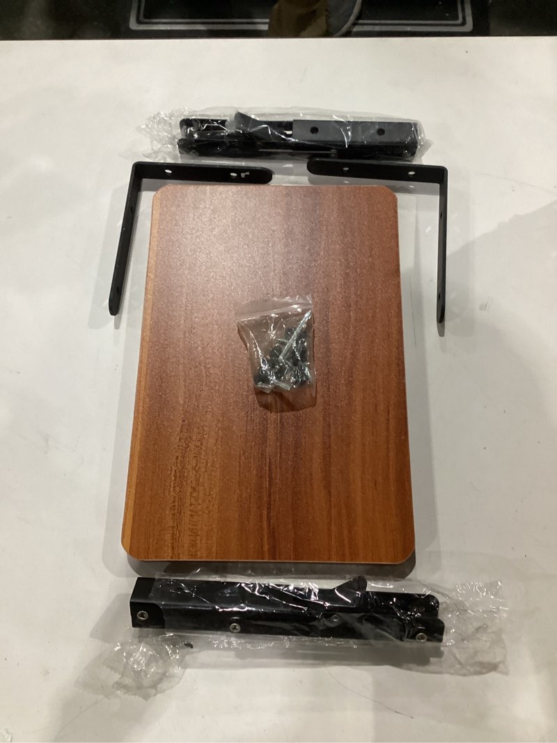 Condition photo showing Good Condition for homebeyond foldable wooden bedside shelf, simple night stand & side organizer for phone, tablet, water cup, books – no-hole bedside caddy for easy storage